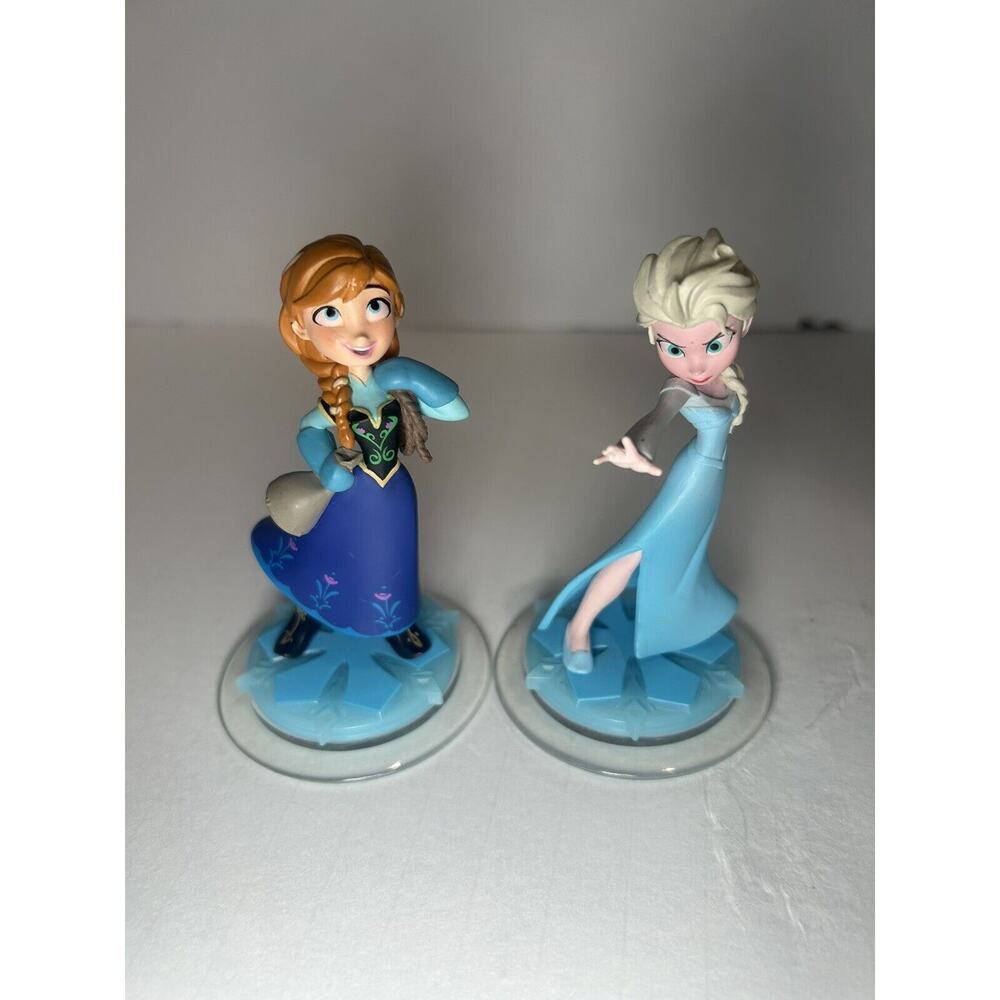 Disney Infinity Elsa and Anna Frozen Disney Infinity 1.0 Figures - Lot of 2